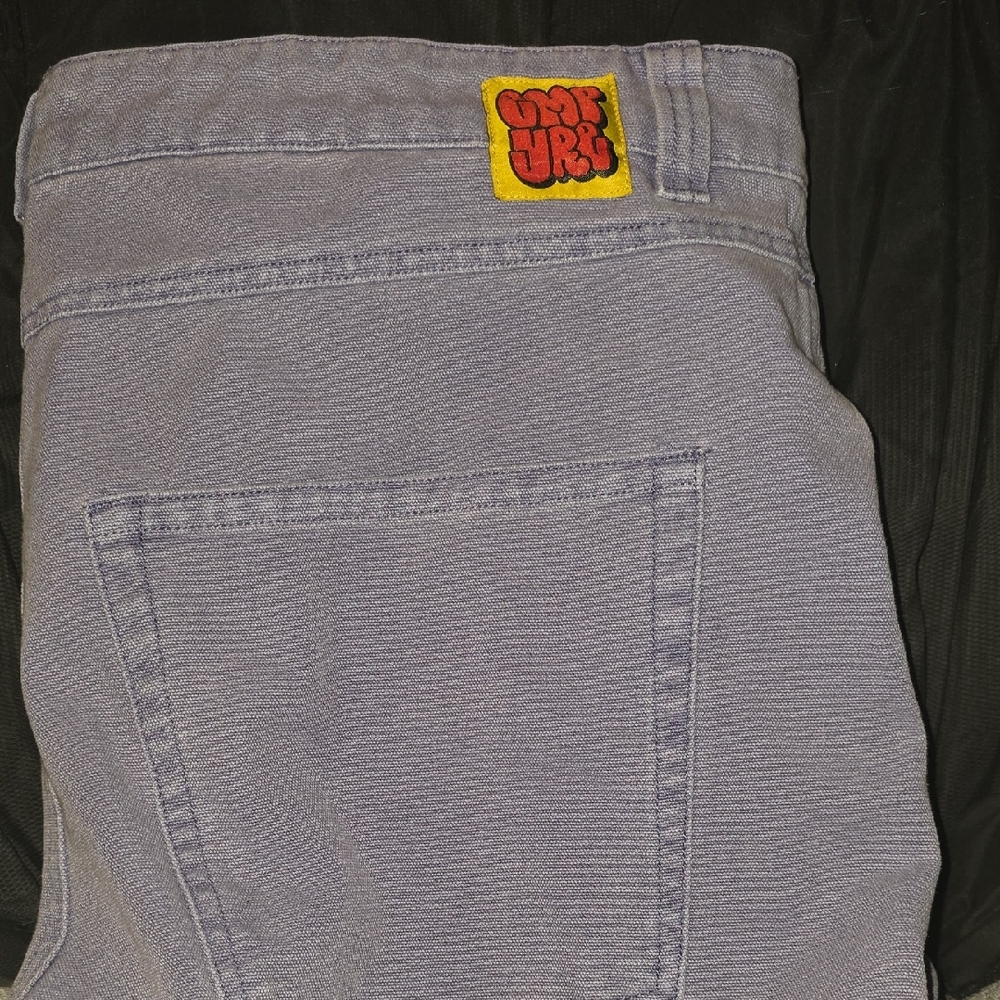 Empyre Men's Light Lavender Jeans with Yellow Patch